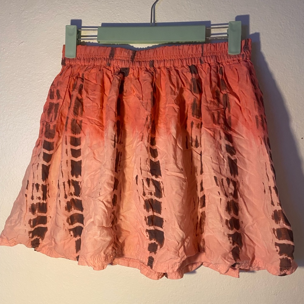 American eagle outfitters Pink Tie Dye Mini Skirt Size small